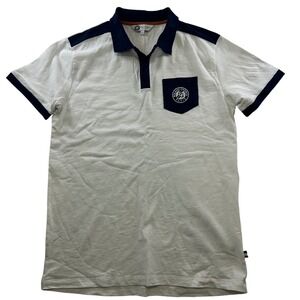 Roland Garros Paris Polo Shirt Mens Medium Short Sleeve Tennis